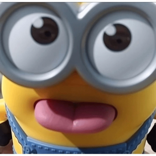 Figurinha: Minion fazendo careta