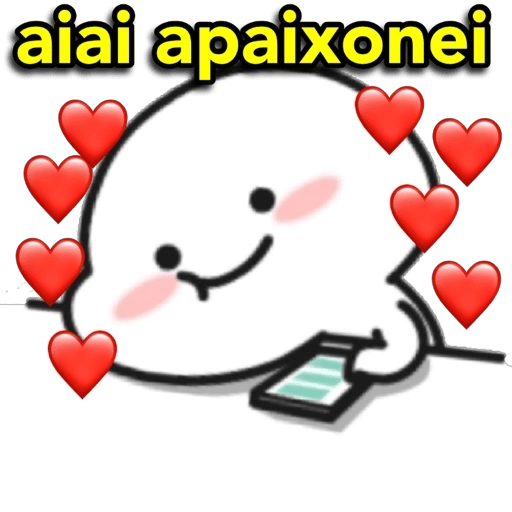 Figurinha: Apaixonado com celular