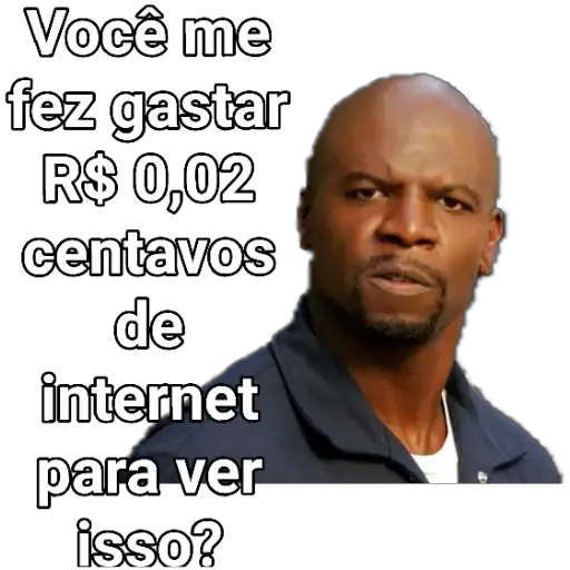 Figurinha: Terry Crews: Custos de Internet