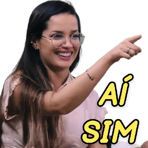 Figurinha: Juliette Apontando "Aí Sim"