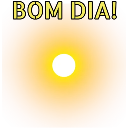 Figurinha: Bom dia!