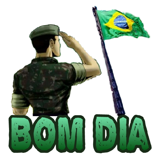 Figurinha: Bom Dia Soldado Brasileiro