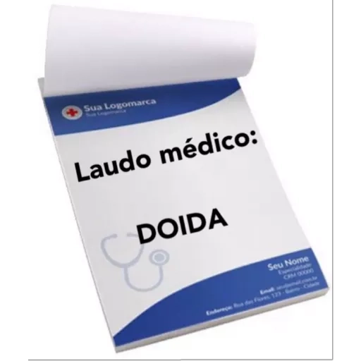 Figurinha: Laudo Médico DOIDA