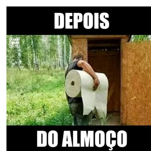 Figurinha: Depois do almoço