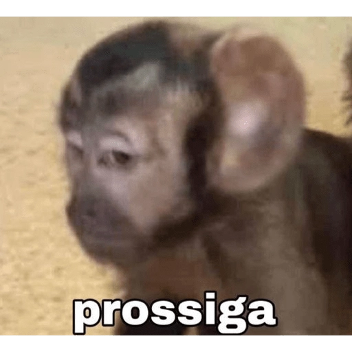 Figurinha: Macaco engraçado