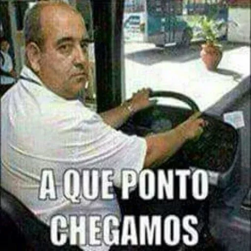 Figurinha: Motorista revoltado