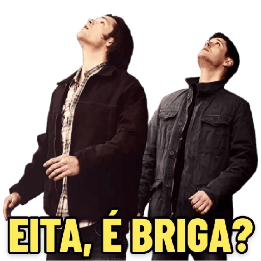 Figurinha: Eita, é briga?