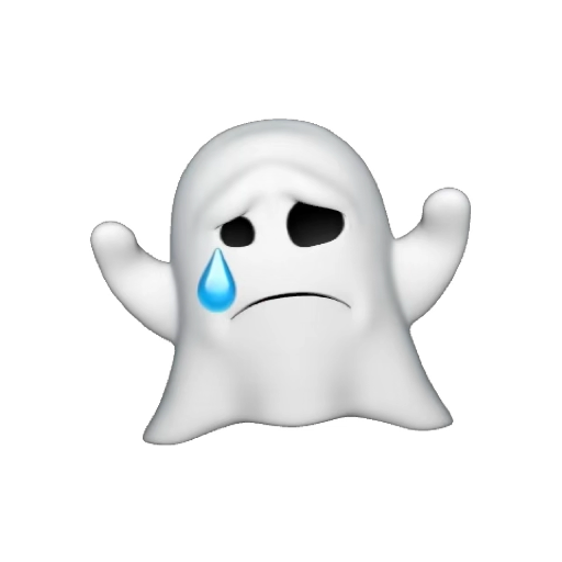 Figurinha: Fantasminha Chorando