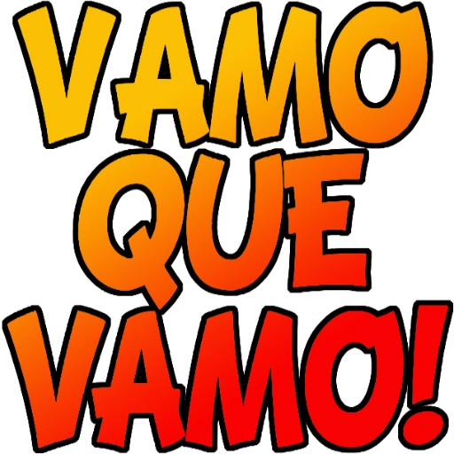 Figurinha: Vamo que vamo!