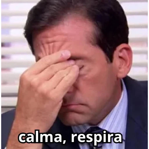 Figurinha: Calma, respira