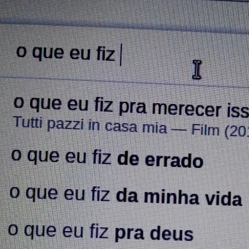 Figurinha: O que eu fiz?
