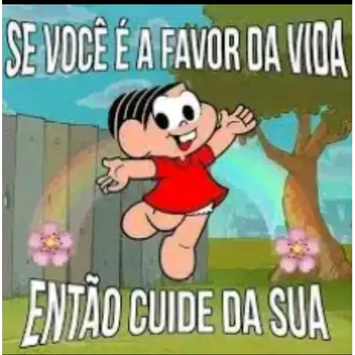 Figurinha: Mônica: Se a vida é boa, cuide da sua!
