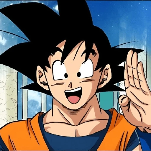 Figurinha: Goku acenando