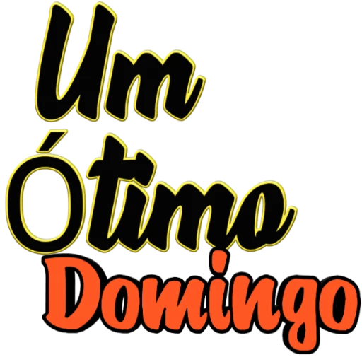 Figurinha: Um ótimo domingo