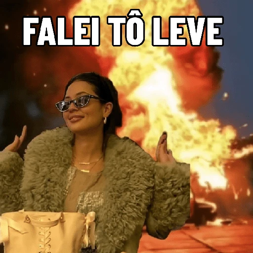 Figurinha: Falei tô leve