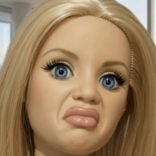 Figurinha: Boneca com Cara de Nojo