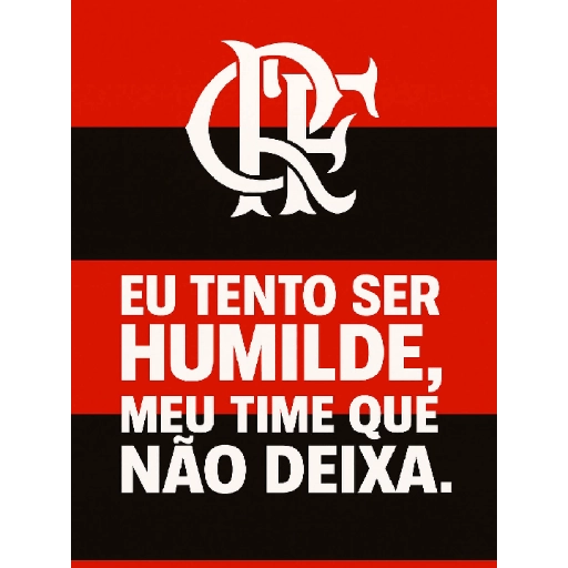 Figurinha: Flamengo não me deixa ser humilde