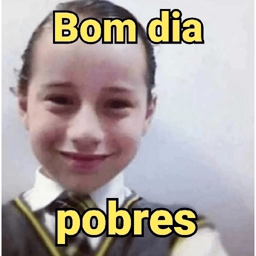 Figurinha: Bom dia pobres