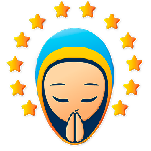 Figurinha: Virgem Maria rezando