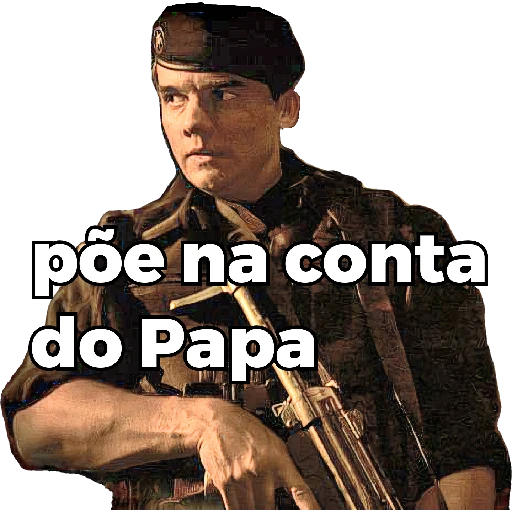 Figurinha: Põe na conta do Papa