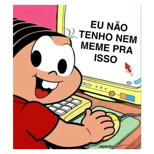 Figurinha: Turma da Mônica: Eu não tenho nem meme