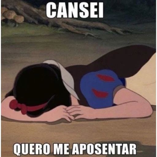 Figurinha: Branca de Neve Cansada