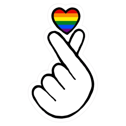 Figurinha: Coração LGBT