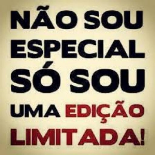 Figurinha: Não sou especial, só uma edição limitada