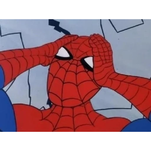 Figurinha: Homem-Aranha com as mãos na cabeça