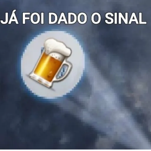 Figurinha: Já foi dado o sinal