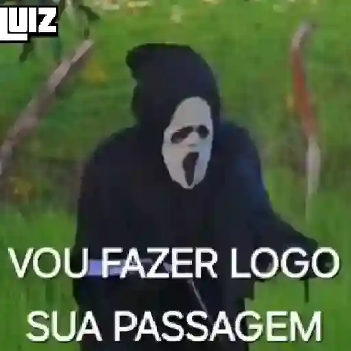 Figurinha: Ghostface Vai Fazer Logo Sua Passagem