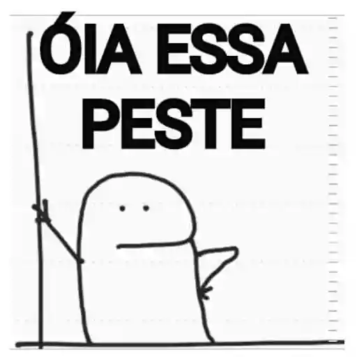 Figurinha: Olha essa peste
