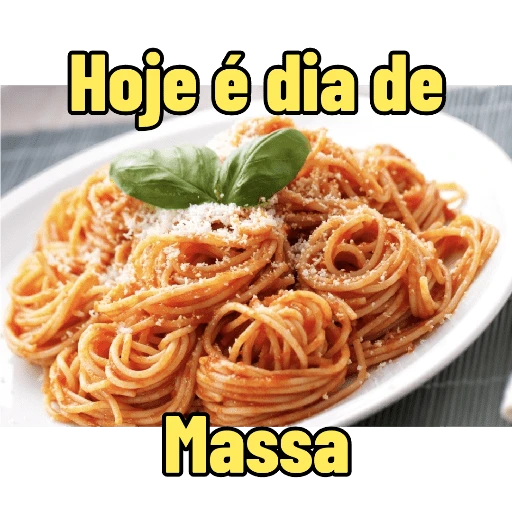 Figurinha: Hoje é dia de Massa