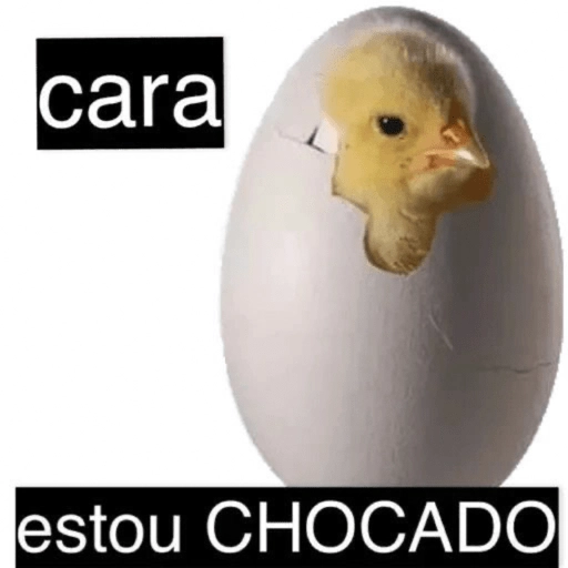 Figurinha: Cara, estou CHOCADO