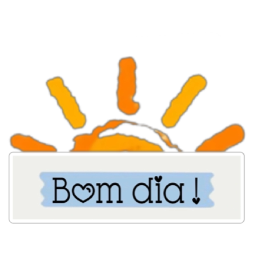 Figurinha: Bom dia com sol