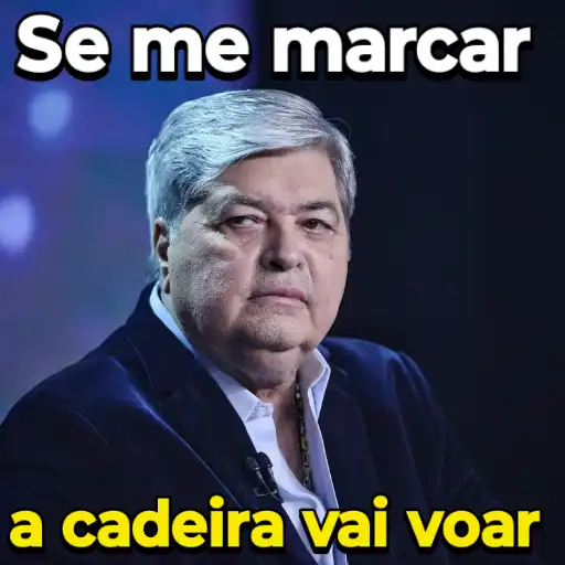 Figurinha: Faustão: Se me marcar, a cadeira voa!
