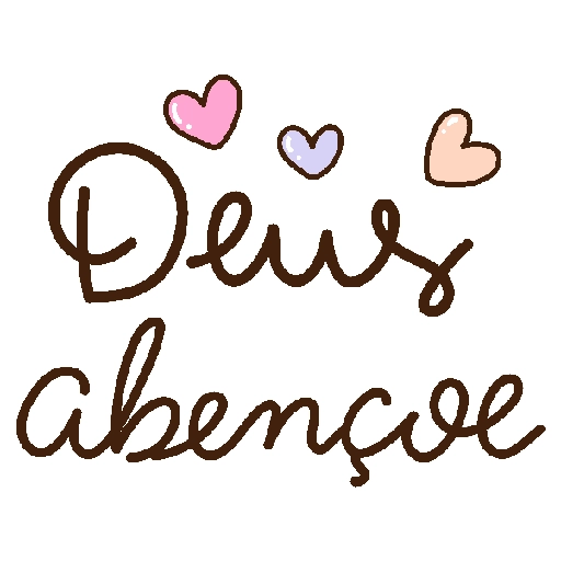 Figurinha: Deus abençoe
