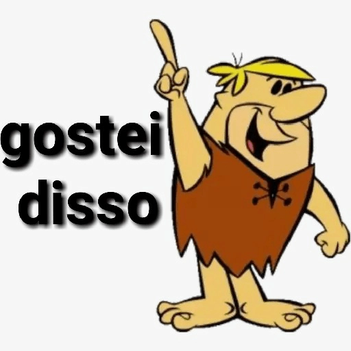 Figurinha: Barney Flintstones gostei disso