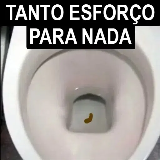 Figurinha: Tanto esforço para nada