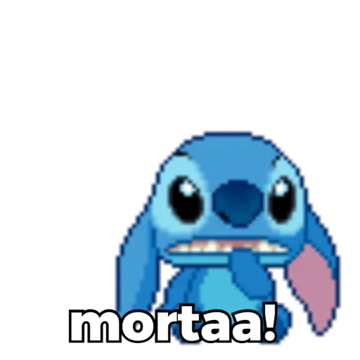 Sticker: Stitch is exhausted