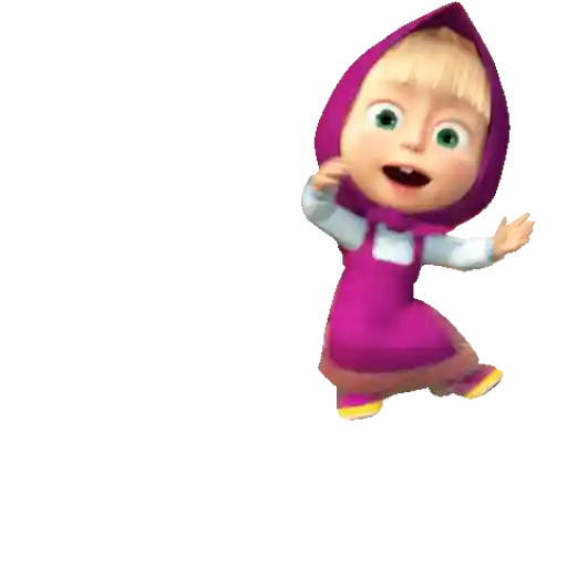 Figurinha: Masha dançando