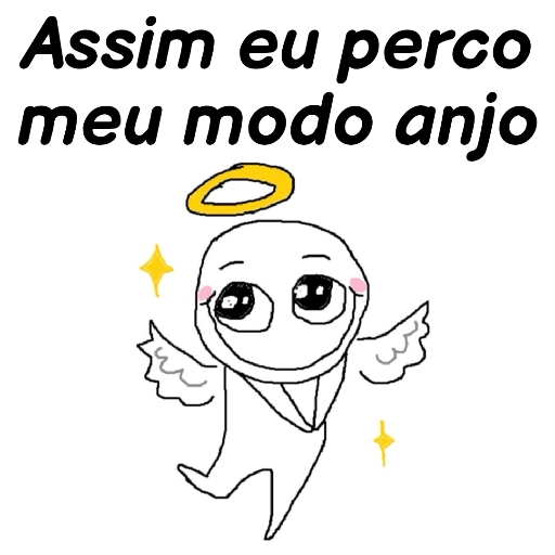 Figurinha: Assim eu perco meu modo anjo