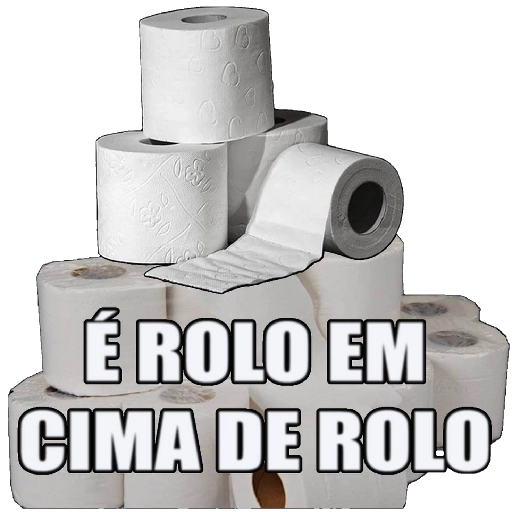 Figurinha: É Rolo Em Cima De Rolo