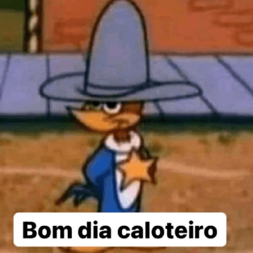 Figurinha: Bom dia caloteiro