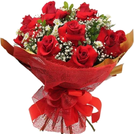 Figurinha: Buquê de Rosas Vermelhas