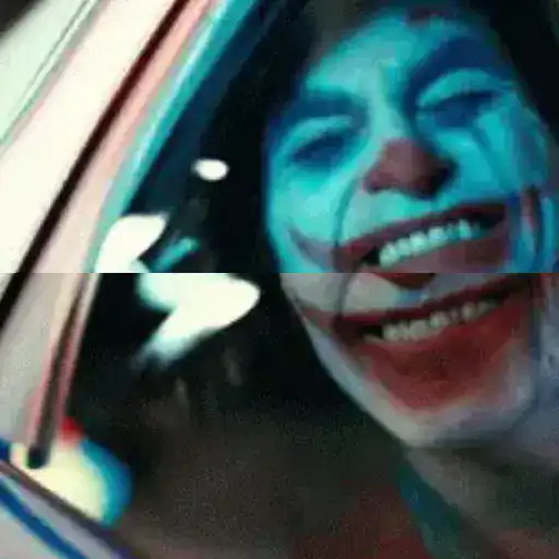 Figurinha: Joker Sorrindo no Carro