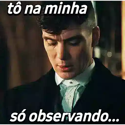 Figurinha: Tô na minha, só observando