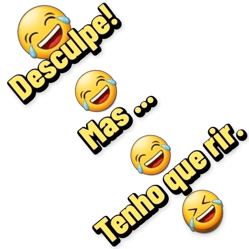 Figurinha: Desculpe Mas Tenho Que Rir