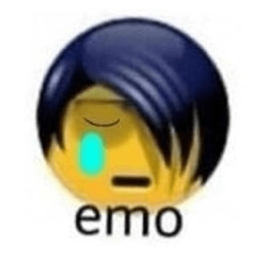 Figurinha: Emoji Emo