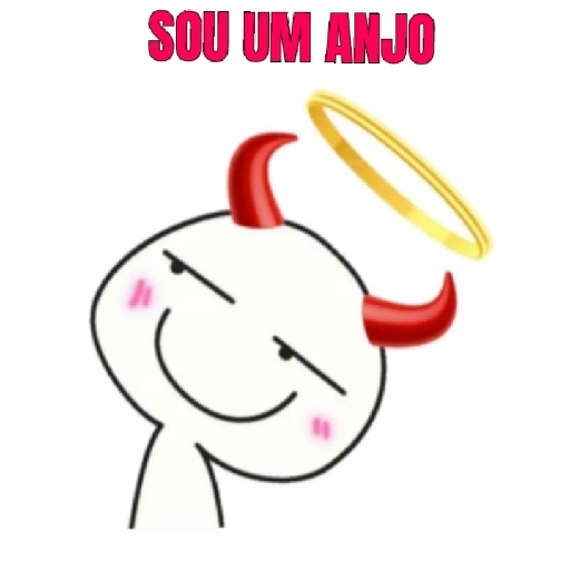 Figurinha: Sou um anjo